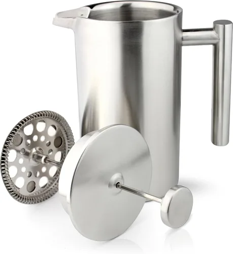 Vista 6 de Café Ole CFD-03 Cafetera de acero inoxidable, espejo, 3 tazas