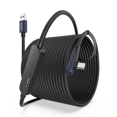 Vista 15 de Syntech Link Cable 10 FT Compatible with Oculus/Meta Quest 3/Meta Quest 3S, Quest2/Pro/Pico 4/Ultra Accessories and PC/SteamVR, High Speed PC Data