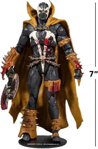 Vista 8 de McFarlane Toys Mortal Kombat Spawn Bloody Classic - Figura de acción de 7 pulgadas con accesorios