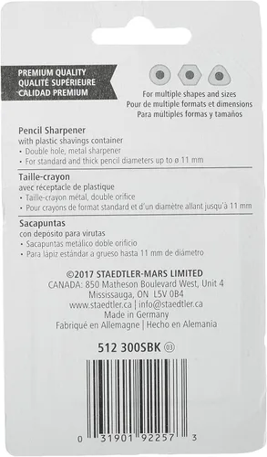Vista 5 de STAEDTLER Sacapuntas de metal R de 2 agujeros (surtido) (paquete de 2)