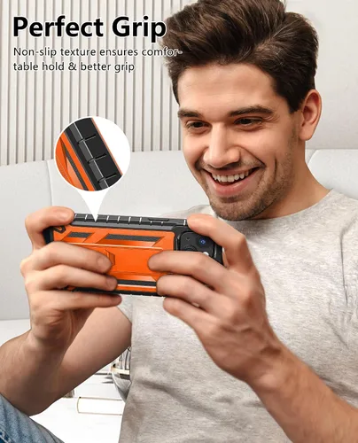 Vista 8 de Funda para Teléfono iPhone 13/14/15: Funda Protectora para iPhone 16e con Clip para Cinturón y Funda Diseño Duradero de Doble Capa con Soporte