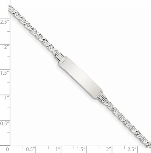 Vista 6 de Pulsera de plata de ley para niños, Plata de ley, no disponible