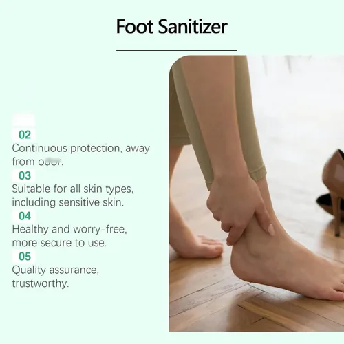 Vista 2 de Aerosol desinfectante de pies con aceite de árbol de té, aerosoles desinfectantes transparentes para pies, aceite de árbol de té, frescura de pies