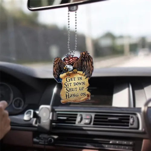 Vista 5 de Adorno colgante de cruz de águila, colgante de espejo retrovisor, colgante de espejos interiores religiosos cristianos automotrices, accesorios