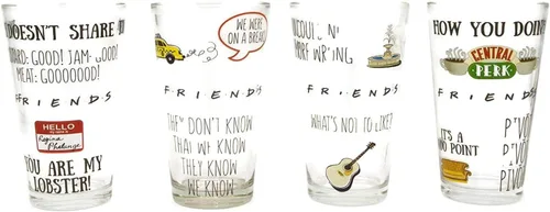Vista 10 de Silver Buffalo Friends Central Perk NYC - Juego de vasos de 4 piezas, 10 onzas Vaso Central Perk NYC de 10 oz