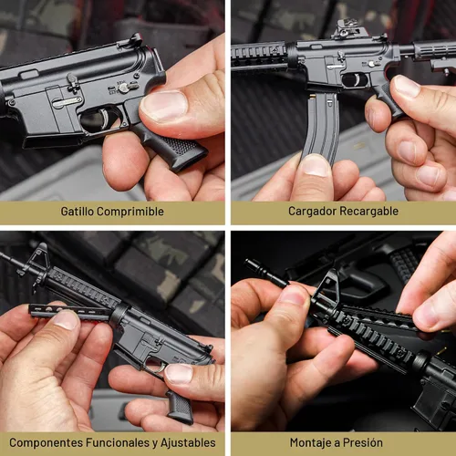 Vista 5 de GOAT GUNS Miniatura AR 15 (Charky) Kit de construcción de modelo de metal
