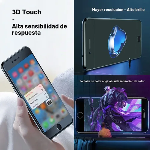 Vista 5 de EFAITHFIX para iPhone 7 Plus, reemplazo de pantalla LCD blanca de 5.5 pulgadas, montaje de marco, pantalla LCD, pantalla táctil 3D, digitalizador