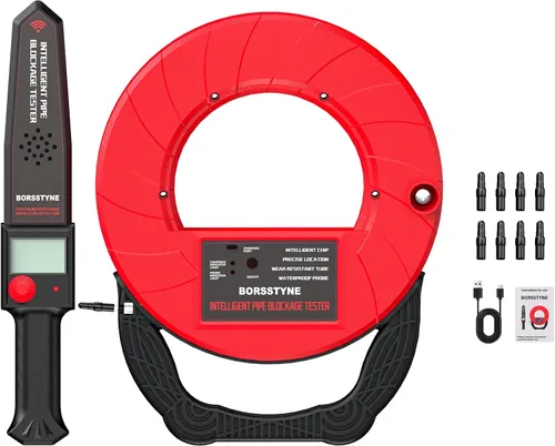 Vista 8 de Localizadores de tuberías Detector de bloqueo de precisión para tuberías de agua tuberías subterráneas Tubos de PVC Tubos de metal Tubos de pared