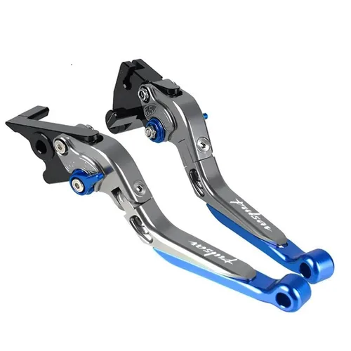 Vista 9 de NIKKHO Palanca de embrague de freno para BA & JAJ PULSAR200/NS200 PULSAR135 Pulsar 200 NS200 RS200 A motocicleta CNC aluminio plegable ajuste