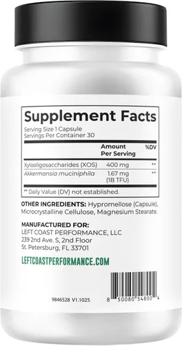 Vista 8 de Akkermansia Muciniphila Supplement With Prebiotics, 30 Capsules
