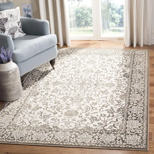 Vista 9 de SAFAVIEH Noble Collection - Alfombra de pasillo, 2 pies 2 pulgadas x 6 pies, marrón y crema, diseño de viscosa envejecida, ideal para zonas de alto