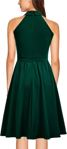 Vista 3 de Viwenni Vestido formal de cóctel para mujer, estilo vintage de los años 50, Rockabilly