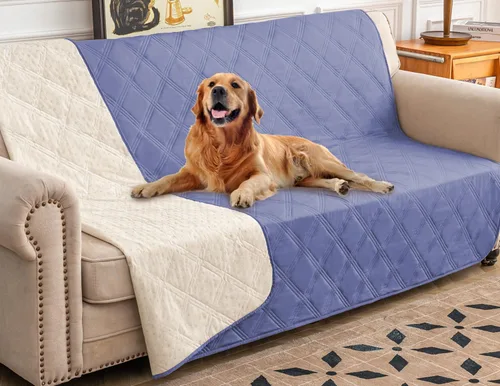 Vista 42 de Ameritex Funda impermeable para cama de perro, manta para mascotas con parte trasera antideslizante para muebles, cama, sofá