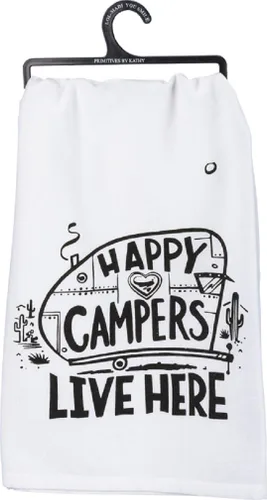Vista 2 de Primitives by Kathy Paquete de toallas de cocina - Happy Campers, Park It, Better Camping