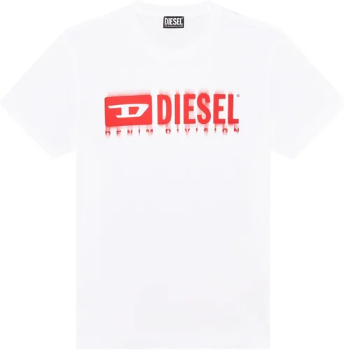 Vista 5 de Diesel Camiseta Diegor Graphic para hombre, color blanco