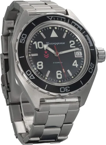Vista 2 de Vostok Komandirskie Reloj de pulsera militar ruso automático para hombre WR 6562ft 650536