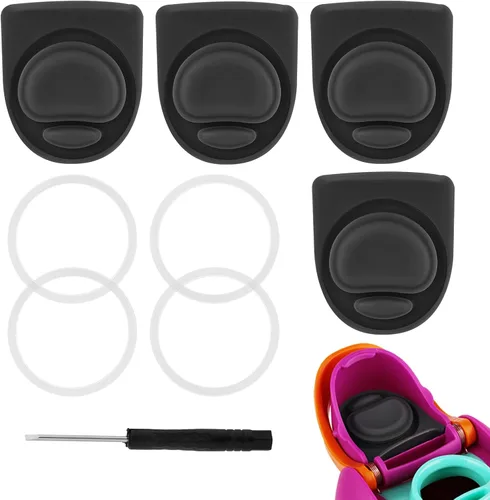 Vista 12 de 4 tapones de repuesto compatibles con Owala FreeSip de 24 onzas, 32 onzas, junta superior de tapa de botella de agua para Owala 19/24/32/40 onzas