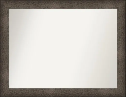 Vista 612 de Amanti Art Espejo de pared personalizado no biselado (25 x 25 pulgadas), marco de bronce acentuado, varios tamaños personalizados, espejo de baño