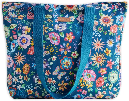 Vista 58 de Maison d' Hermine - Bolsa de lona de algodón reutilizable para mujeres, con asa para el hombro, bolsas a granel para compras y viajes