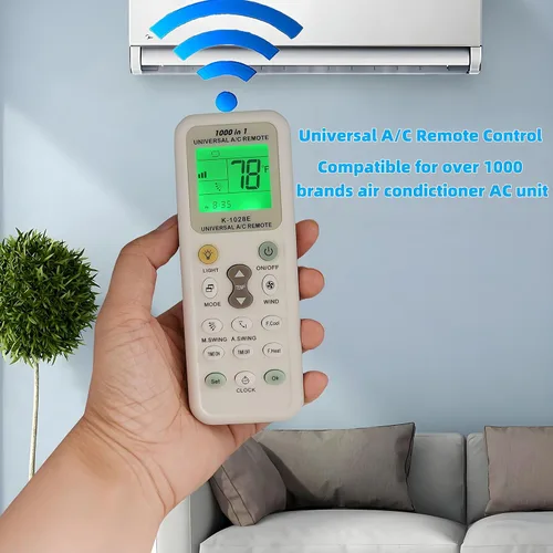 Vista 3 de Mando a distancia universal de repuesto para aire acondicionado LG Panasonic Sharp Samsung Fujitsu Gree Guangda Guqiao Haier Helton Hemilton Hicon