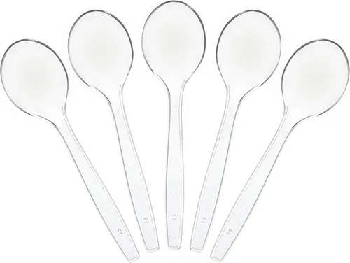 Vista 8 de Plasticpro Cuchillos desechables de plástico transparente, utensilios pesados, paquete de 50