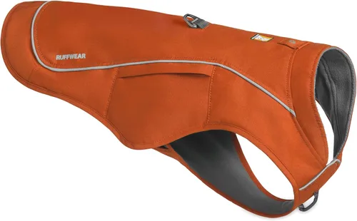 Vista 8 de Ruffwear, Combo de arnés y chaqueta Overcoat Fuse para perros, Naranja Canyonlands, Mediano Púrpura (Purple Sage)
