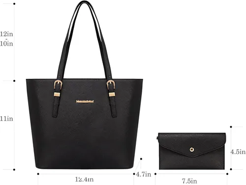 Vista 6 de Montana West Monederos y bolsos para mujer, juego de 3 piezas de bolso y cartera