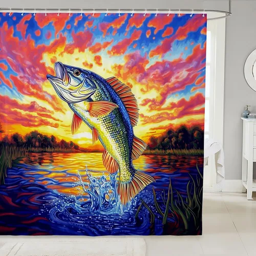 Vista 17 de Butterfly Shower Curtain Bohemian Bathroom Shower Curtain Set for Kids Adult Sun Moon Bath Curtain Yellow Butterfly Waterproof Curtains Room Decor