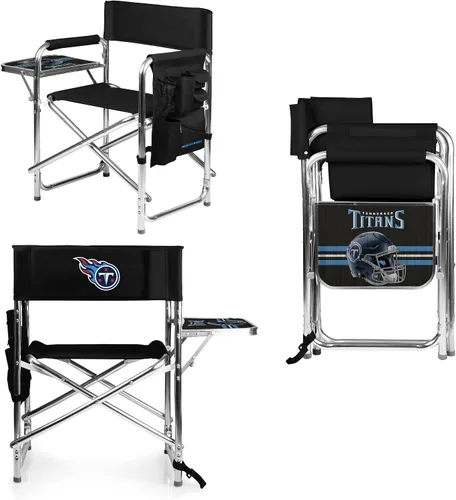 Vista 19 de Picnic TIME NFL Unisex-Adult NFL Sports Chair with Side Table, Beach Chair, Camp Chair for Adults