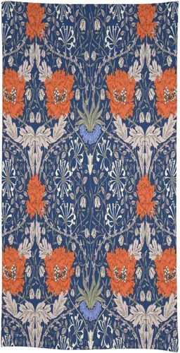 Vista 153 de Mantel Floral Retro de Pájaros, Diseño Original Bohemio William Morris Estampado Cubierta de Mesa para Hogar Picnic Fiesta Comedor Cocina William