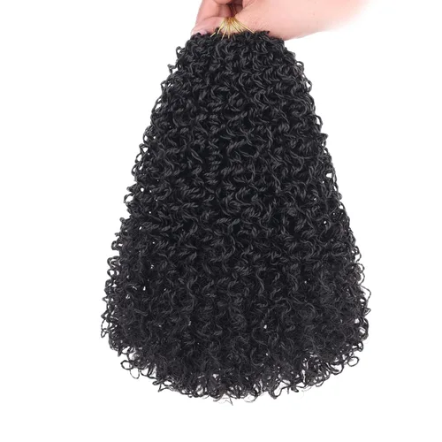 Vista 51 de COOKOO 6 pulgadas 8 paquetes Cabello de Ganchillo Pre-enrollado Yanky Twist para Mujeres Negro Natural Mini Passion Twists Pre-retorcido Cabello