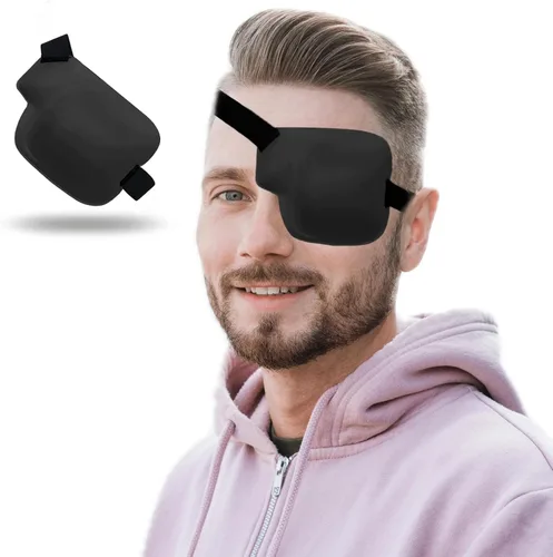 Vista 16 de Parche para ojos 3D, parches médicos para adultos y niños, parches para ojos perezosos para ambliopía 3D para ojo izquierdo