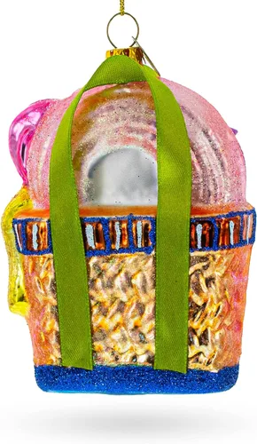 Vista 3 de Bolsa de temporada de playa - Adorno navideño de vidrio soplado