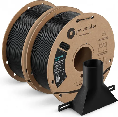 Vista 11 de Polymaker Paquete de filamentos ASA de 4.4 lbs, negro, resistente a los negro*2