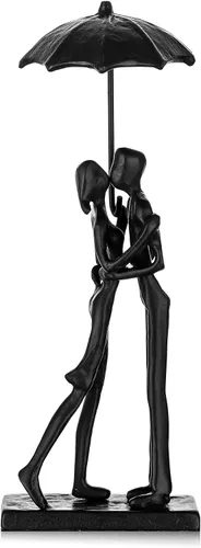 Vista 12 de Sziqiqi Regalos de hierro de aniversario para ella, escultura de amor para pareja, regalo de hierro para pareja, novia, esposa, él, estatua negra