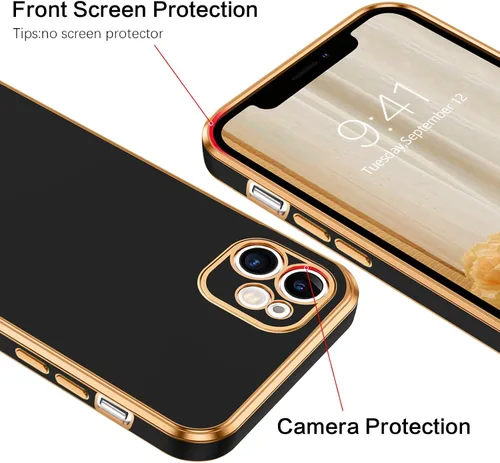Vista 5 de VENINGO Funda para iPhone 11, fundas para iPhone 11, TPU suave de ajuste delgado, con pulsera ajustable, resistente a los arañazos, a prueba