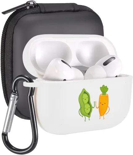 Vista 39 de Funda de mariposas rosas para AirPods Pro con llavero, diseño de animales lindos funda protectora de TPU suave compatible con AirPods Pro Charging