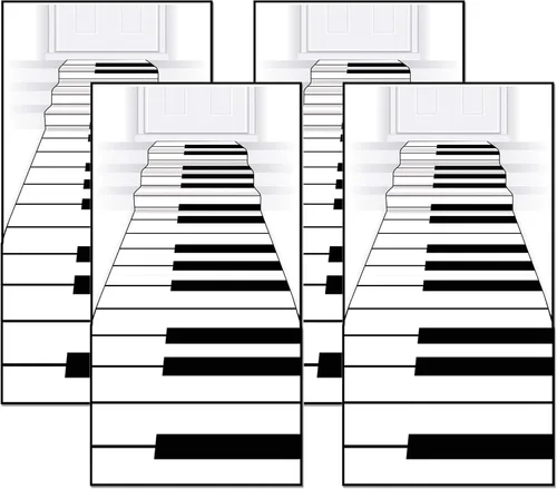 Vista 7 de Beistle Teclado de piano de tela de poliéster, pasillo de pasillo, entrada de fiesta musical para recaudación de fondos de música, conciertos