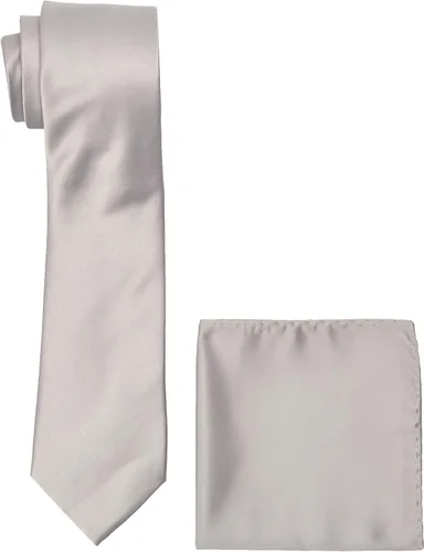Vista 5 de Stacy Adams Conjunto de corbata sólida de satén para hombre
