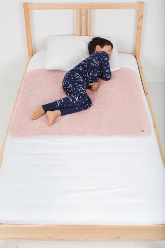 Vista 10 de PeapodMats Tapete de Cama Impermeable para Enuresis e Incontinencia - Protector Reutilizable. Colocación Segura y Transpirable. Lavable. Ecológico