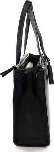 Vista 4 de Tory Burch Thea Pebbled Leather Tote, Negro