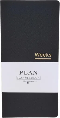 Vista 10 de Agenda semanal de bolsillo sin fecha, organizador de horarios, agenda anual, mes, semana, planificador, A6, cuadernos