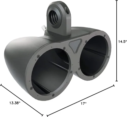 Vista 9 de KICKER Negro Dual Wake Tower System Charcoal 6,5" altavoces marinos RGB LED