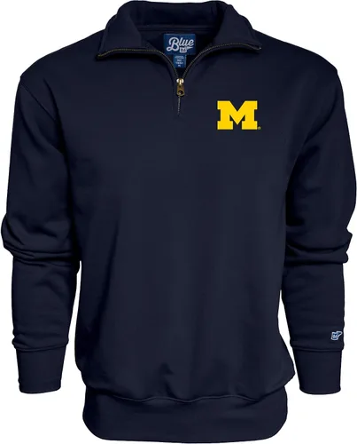 Vista 57 de Blue 84 Sudadera con cremallera de un cuarto para hombre de la NCAA