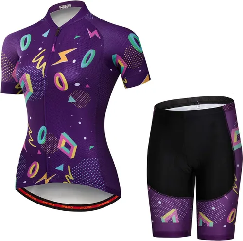 Vista 38 de Mujeres Ciclismo Jersey Conjunto Verano Ciclismo Ropa MTB Jersey Set Secado Rápido Transpirable Verano Bicicletas Uniformes 1