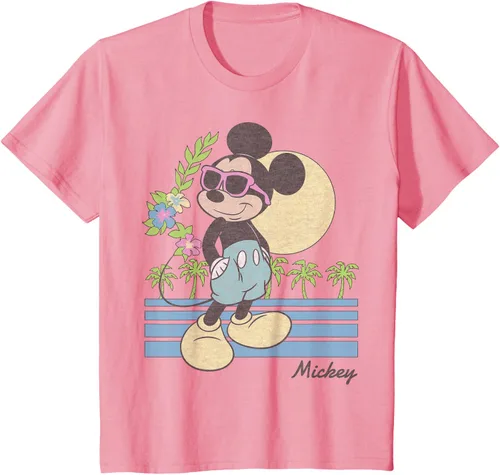 Vista 16 de Disney Mickey and Friends Mickey Retro Beach Camiseta S Gris Oscuro