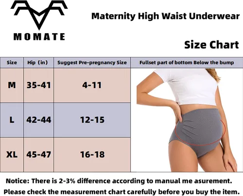 Vista 6 de Maternity Underwear Over Bump High Waist Full Coverage Pregnancy Panties Belly Support Maternity Clothes for Women