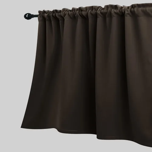 Vista 12 de KOUFALL Cenefa beige para ventanas de 16 pulgadas de largo, cortinas cortas para filtrar la luz sobre el fregadero