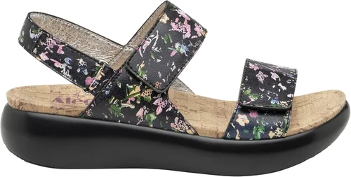 Vista 2 de Alegria Bailee - Sandalia de piel para mujer, Negro