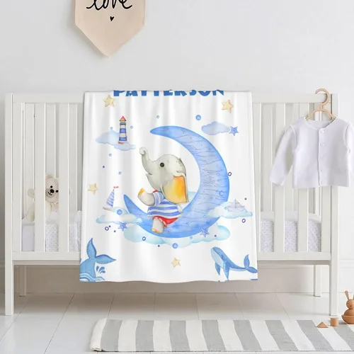 Vista 2 de Manta personalizada con nombre para niños y adultos, mantas personalizadas para niñas y niños, manta de franela personalizada con nombre